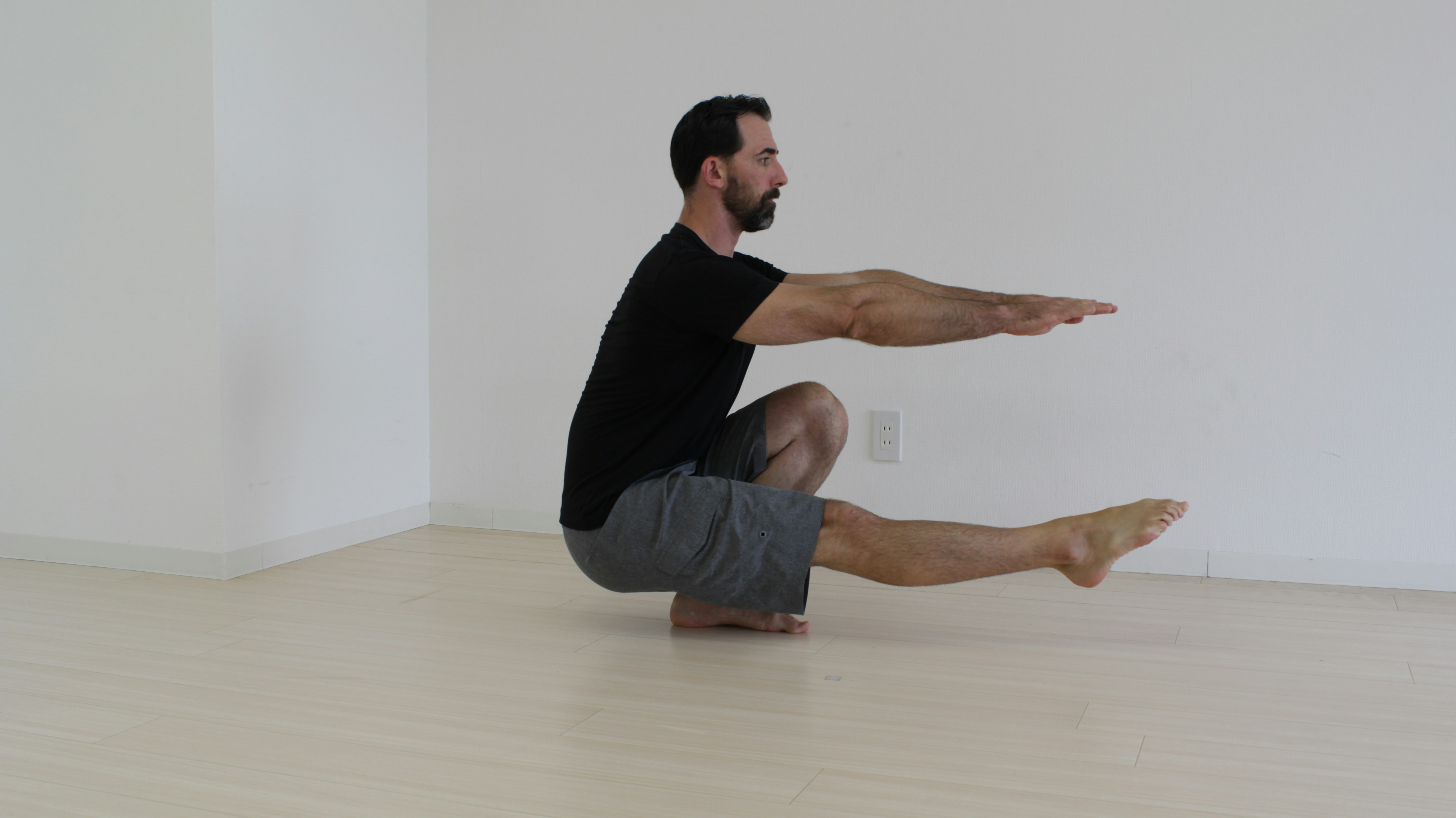 Pistol squat exercise